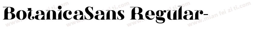 BotanicaSans Regular字体转换